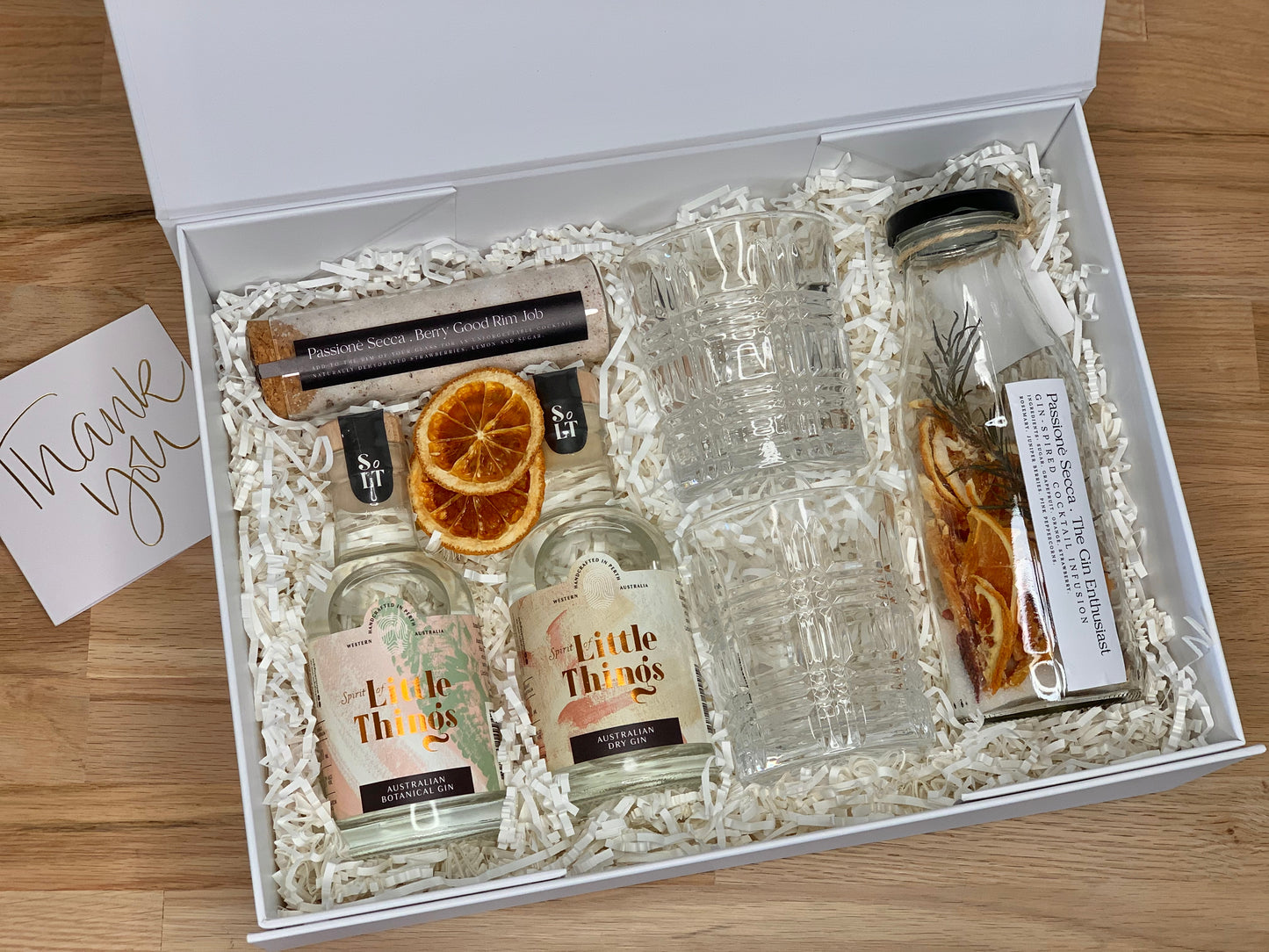 Gin Infusion Gift Box with glasses
